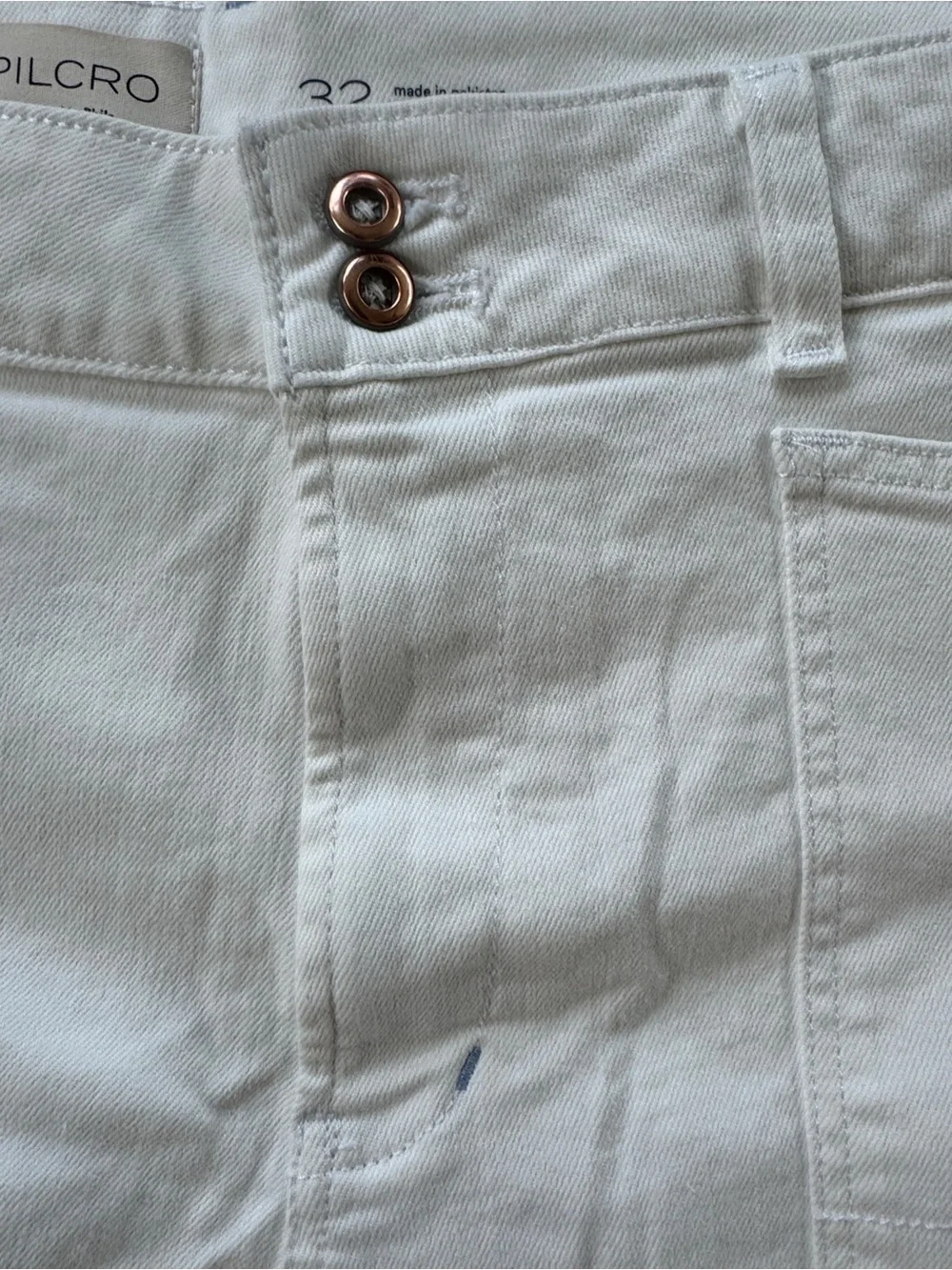 Anthropologie Pilcro The Wanderer White Shorts 32 NWT